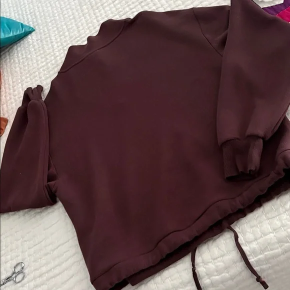 Varley Deep Burgundy /maroon High Neck Top - Picture 13 of 13